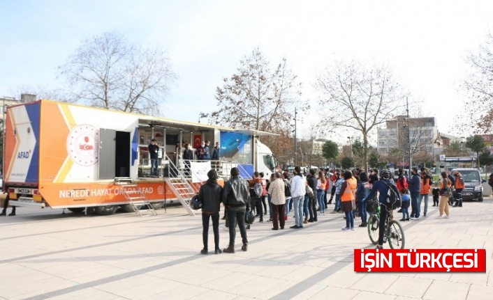 AFAD afet eğitimi için sahada