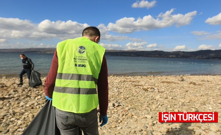 SASKİ ekipleri, Sapanca Gölü etrafında atık ve çöp temizleme çalışmaları gerçekleştirdi