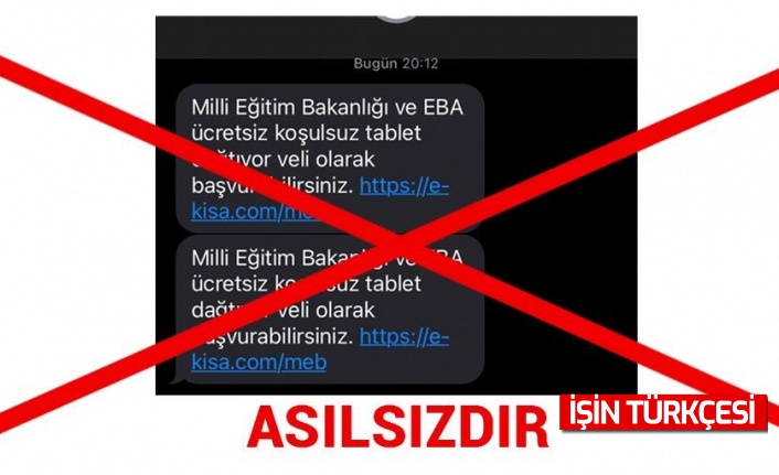 Milli Eğitim Bakanlığından ’sahte mesaj’ uyarısı