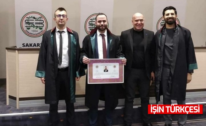 Avukat Necip Nalbantoğlu, avukatlık mesleğine resmen adımını attı