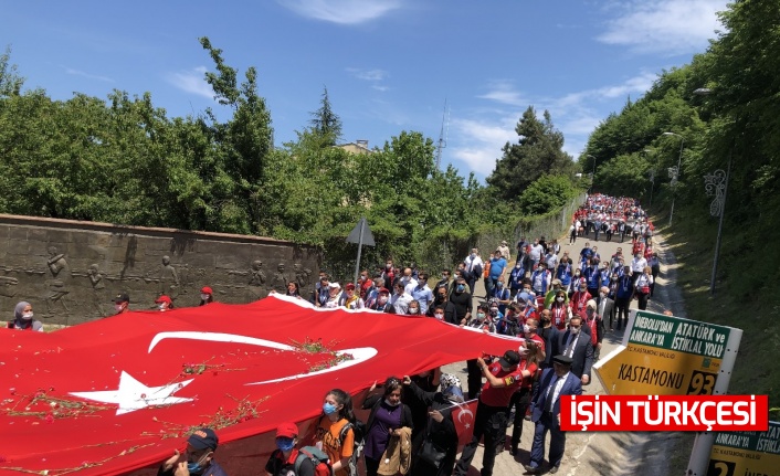 İstiklale giden yolda “Atatürk ve İstiklal Yolu Yürüyüşü” başladı