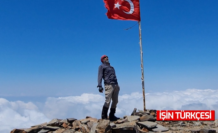 Erdek Cennet, Amanos Dağları’nın zirvesine solo tırmanış yaptı!