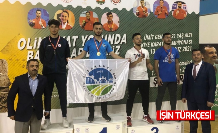Büyükşehirli karateci Abdülkerim Balıkçıoğlu, Türkiye şampiyonu!