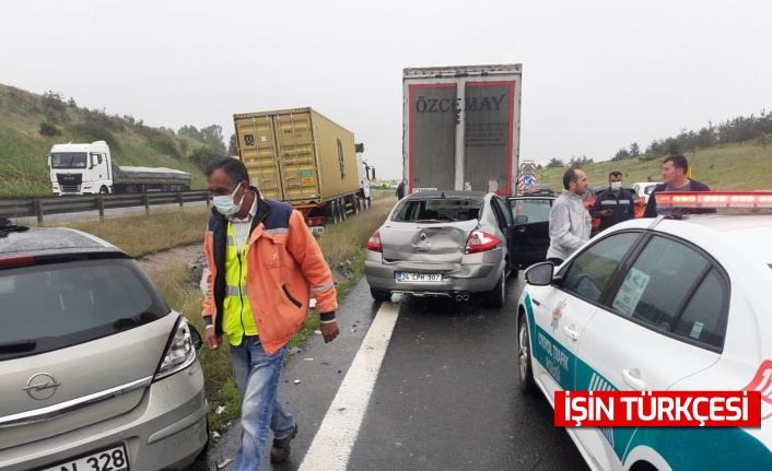 Dinlenme tesisinden kaçırdığı tırla kaza yapan şahıs yakalandı