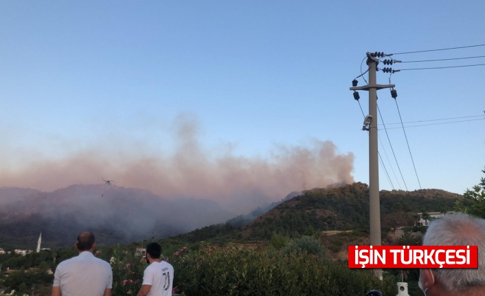 Marmaris’teki orman yangınına müdahale çalışmaları devam ediyor!