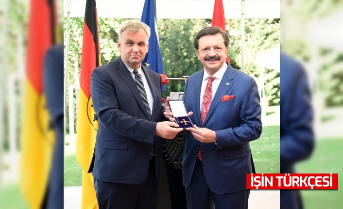 TOBB Başkanı Hisarcıklıoğlu’na Almanya Federal Cumhuriyeti Devlet Nişanı