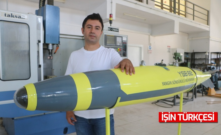 Devasa yangınlar için Türk bilim adamları tarafından geliştirilen söndürme bombası!