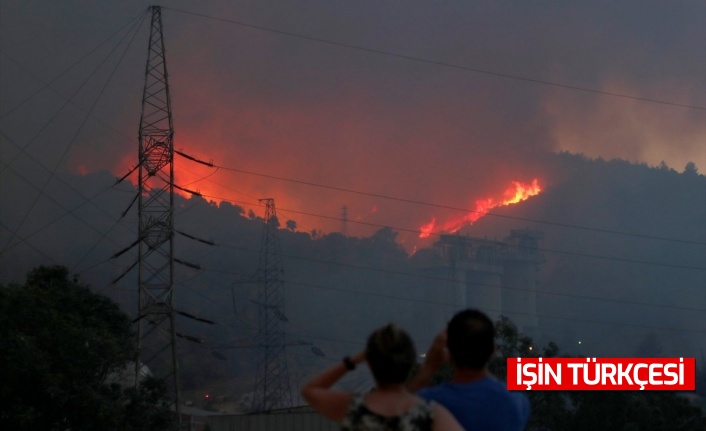 Milas'taki termik santrale sıçrayan yangın 10 saat sonra söndü