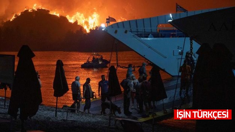 Yunanistan’da yaklaşık 100 bin hektarlık alan yangının etkisi altında!