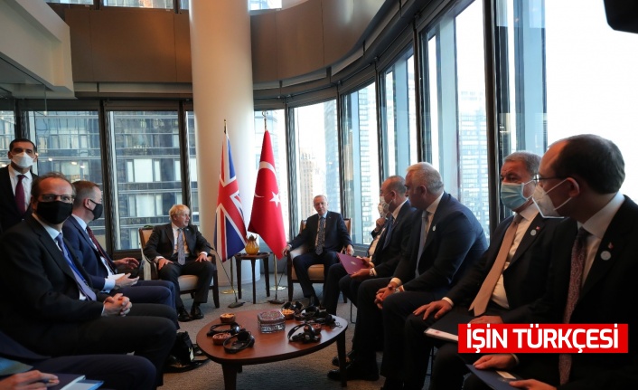 Cumhurbaşkanı Recep Tayyip Erdoğan,  Johnson’u kabul etti