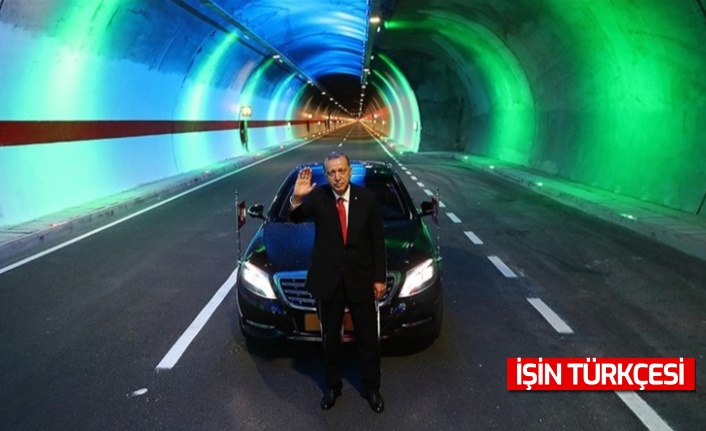 Erdoğan: ''Dağları deldik, denizleri aştık, son 19 yılda toplamda 567 kilometre uzunluğunda 364 tüneli hizmete açtık.''