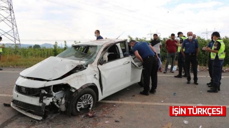 Sakarya'da trafik kazası: 1 ölü, 2 yaralı