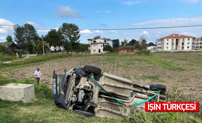 Adapazarı'nda duble yolda kaza