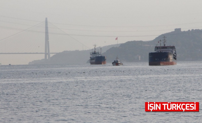 Yeniköy açıklarında Türk ve Rus bandralı iki kuru yük gemisi çarpıştı