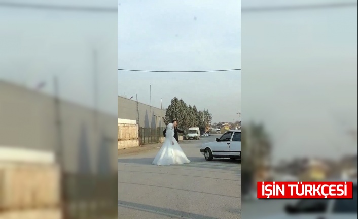 Gelin ve damada drift şovu pahalıya patladı