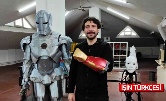 Derisinin altına yerleştirdiği çip sayesinde Iron Man gibi ateş edebiliyor