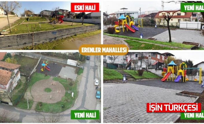 Erenler'de Çocuk Parkları Yenileniyor