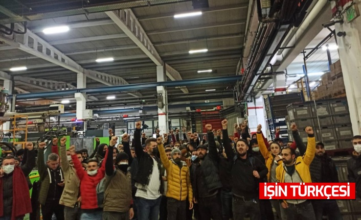 İşçiler kendilerini fabrikaya kapattı