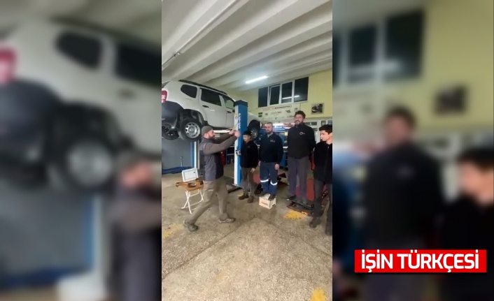 Oto tamircisi yılın elemanını böyle seçti