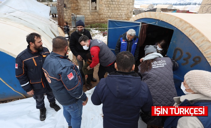 Sakarya’dan, Afrin’deki çocuklara kışlık kıyafet yardımı