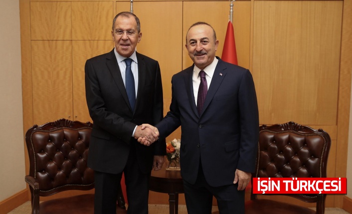 Mevlüt Çavuşoğlu ve Sergey Lavrov Moskova'da bir araya geldi