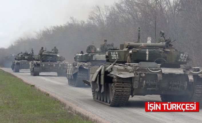 Ukrayna ordusu Rus askeri araçlarını vurdu
