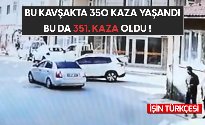 Bu kavşakta 350 kaza yaşandı