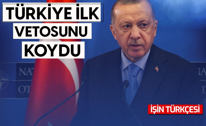 Türkiye ilk vetosunu koydu