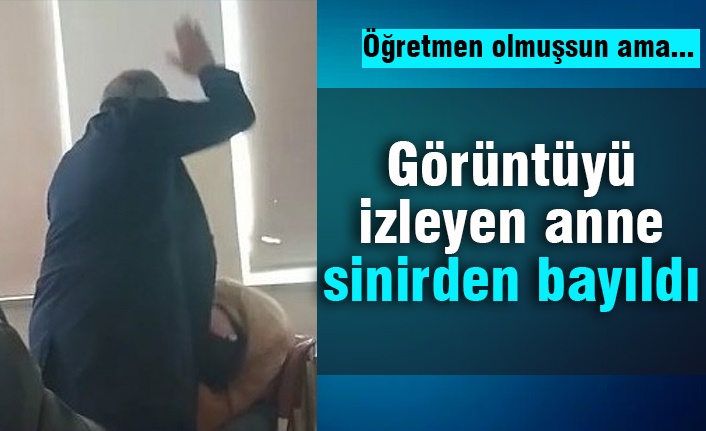 Öğretmen, öğrencisini canice dövdü