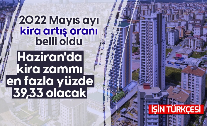 Mayıs ayı kira artış oranı belli oldu