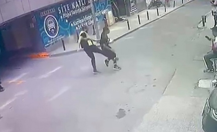 Kahraman otoparkçı, hırsızı tekme atarak yakaladı