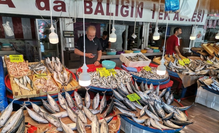 Bandırma’da balık tezgahlarında yoğunluk