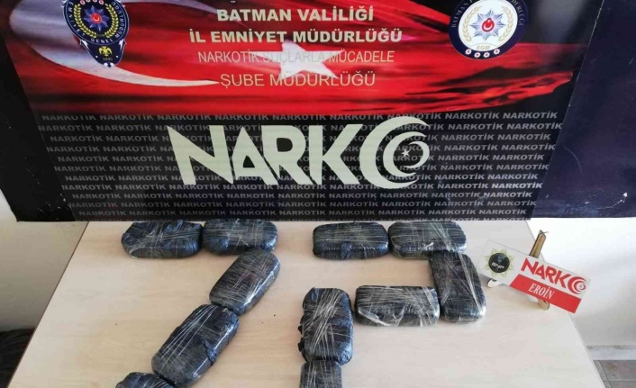 Batman’da 10 kilo uyuşturucu ele geçirildi