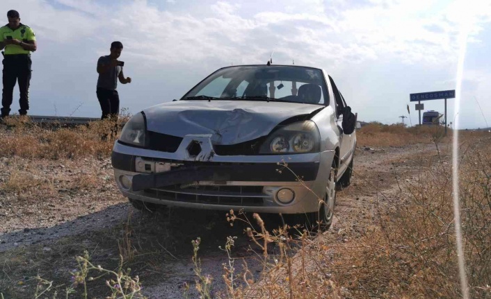 Kontrolden çıkan otomobil şarampole devrildi: 1 yaralı