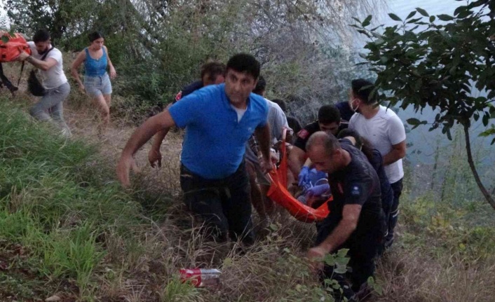 Yaya köprüsünden ıramağa atladı, tüm çabalara rağmen hayatını kaybetti