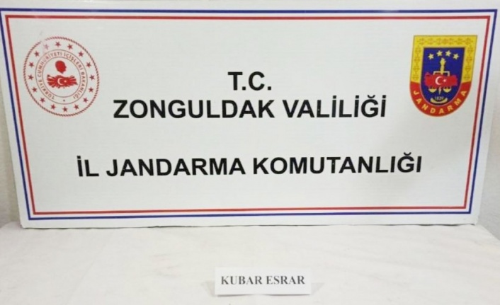 Zonguldak Jandarma’dan uyuşturucu operasyonu