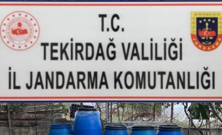 Tekirdağ’da 1 ton sahte içki ele geçirildi