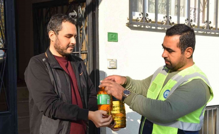 1 litre atık yağ getirene 10 litre Uludağ suyu hediye