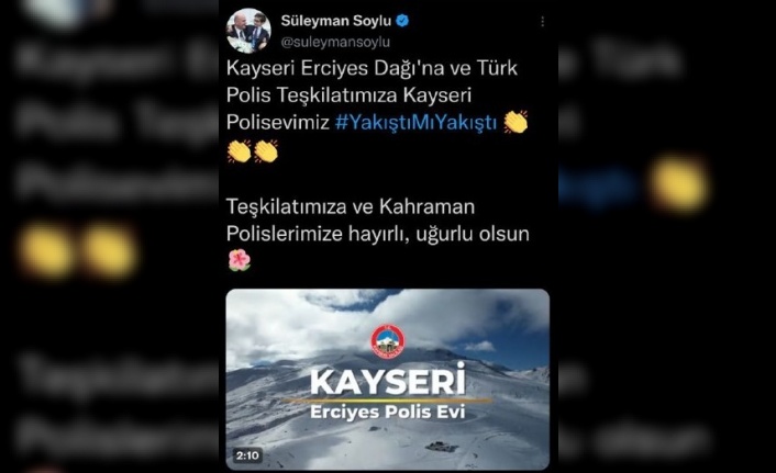 Bakan Soylu duyurdu: Erciyes’te Polis Evi açıldı