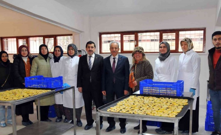 Akşehir Belediyesinden hanımlara meyve kurutma tesisi