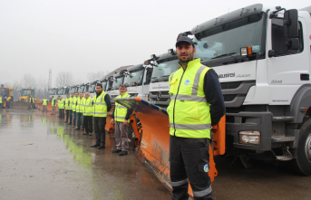 100 kişilik ekip 7/24 görevde-Büyükşehir karla mücadele için hazırlıklarını tamamladı.
