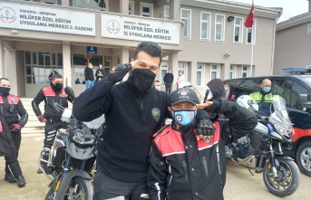 Dünya Otizm Farkındalık Günü’nde polis oldular, mutlulukları gözlerinden okundu