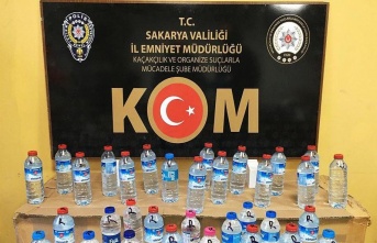 Sakarya’da kaçak alkol operasyonu: 16 buçuk litre ele geçirildi