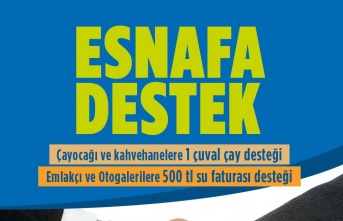 Esnaf Destekleri İçin Başvurular Başladı, 40 Ton Çay ve Su Faturası Desteği