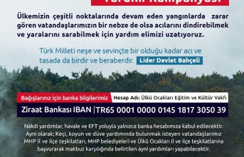 Ülkü Ocakları'ndan yangınzedeler için yardım kampanyası!