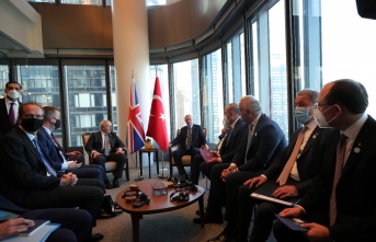 Cumhurbaşkanı Recep Tayyip Erdoğan,  Johnson’u kabul etti