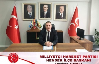 MHP Hendek İlçe Başkanı Burhan Namlı'dan 29 Ekim Cumhuriyet Bayramı kutlama mesajı