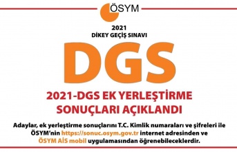 ÖSYM Başkanı Aygün 2021-DGS ek yerleştirme sonuçları ile ilgili açıklama yaptı