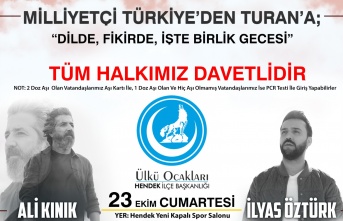 Ülkücüler Milliyetçi Türkiye’den Turan’a Gecesinde Buluşacak