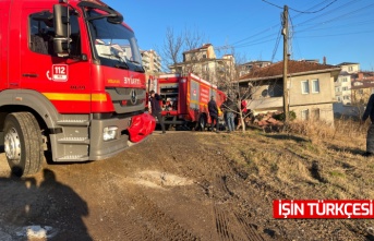 Odunlukta çıkan yangın paniğe sebep oldu